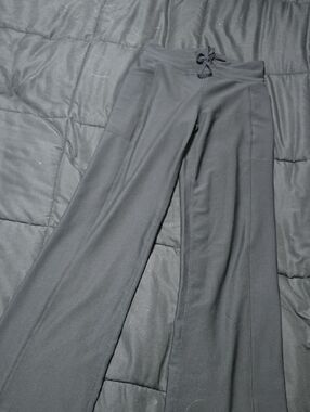 Women's Black Wide-Leg Lounge Pants